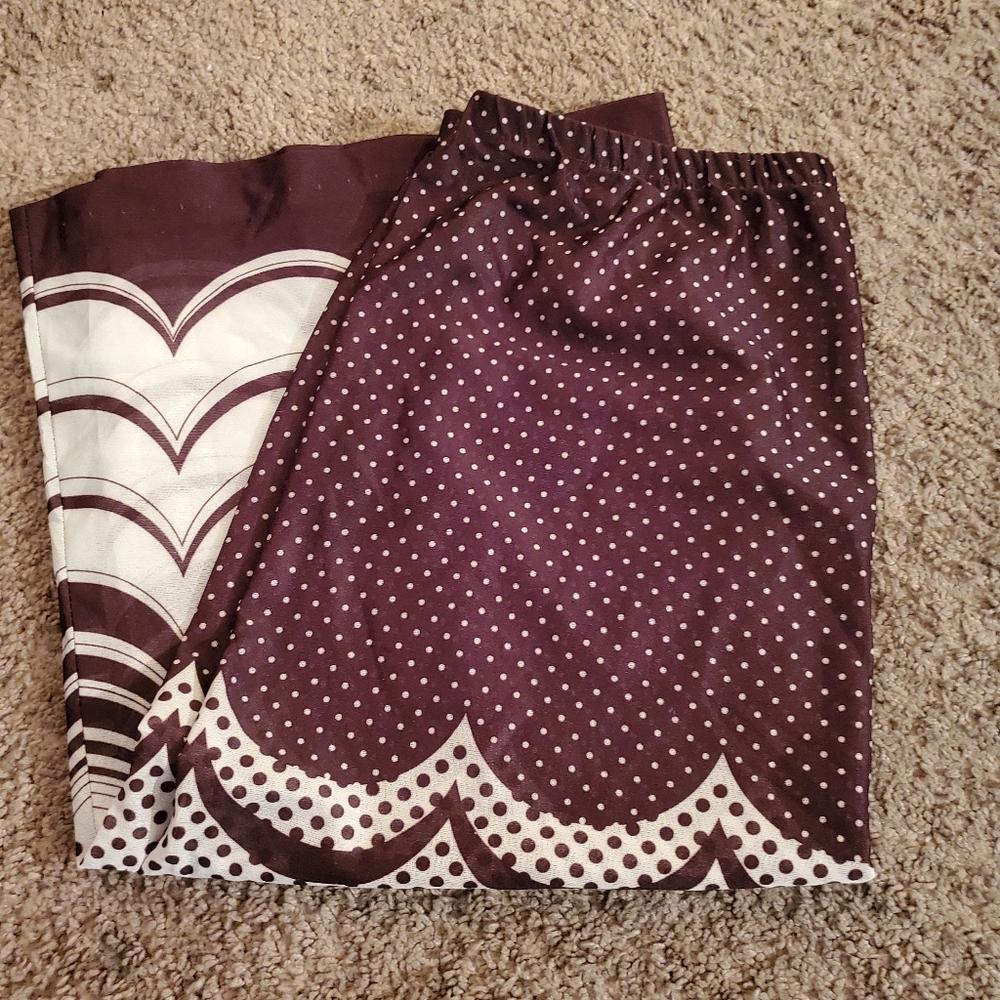 Vintage Sheer Poka Dotted Skirt